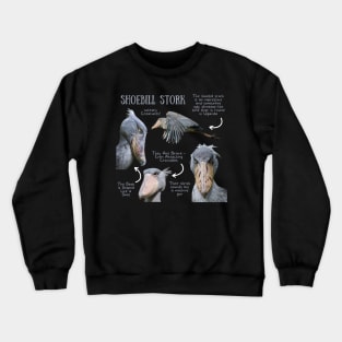 Animal Facts - Shoebill Stork Crewneck Sweatshirt